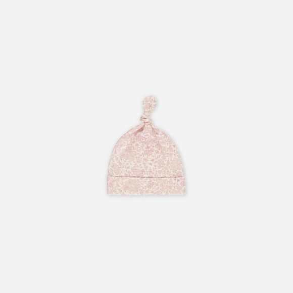 Quincy Mae - Knotted Baby Hat - Pink Blossom