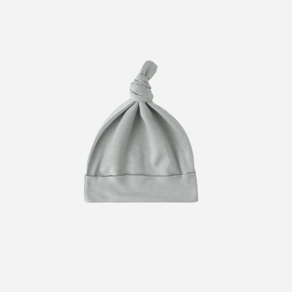 Quincy Mae - Knotted Baby Hat - Steel Blue