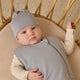 Quincy Mae - Knotted Baby Hat - Steel Blue