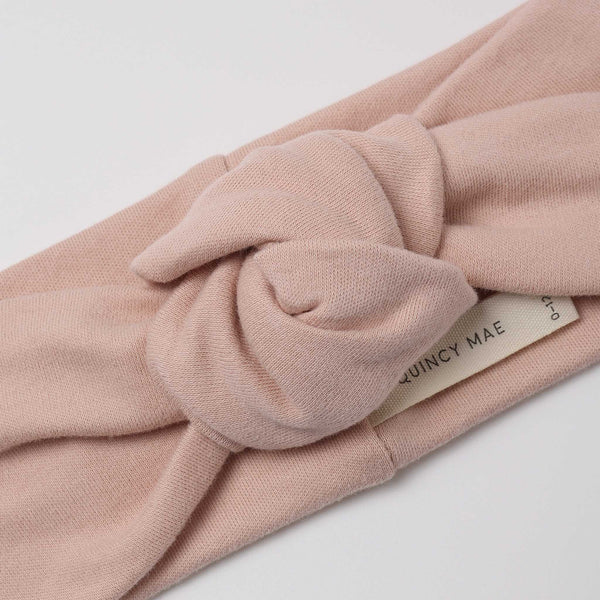 Quincy Mae - Knotted Headband Dusty Rose