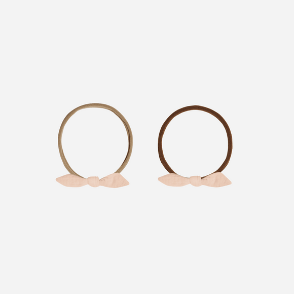 Quincy Mae - Little Knot Headband - Melon / Beige