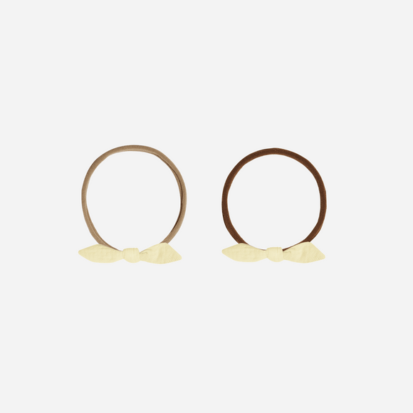 Quincy Mae - Little Knot Headband - Yellow / Beige