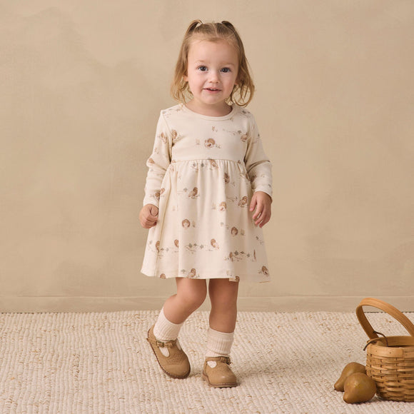 Quincy Mae - Long Sleeve Baby Dress - Turkey