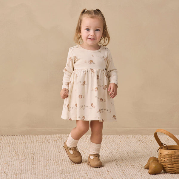 Quincy Mae - Long Sleeve Baby Dress - Turkey