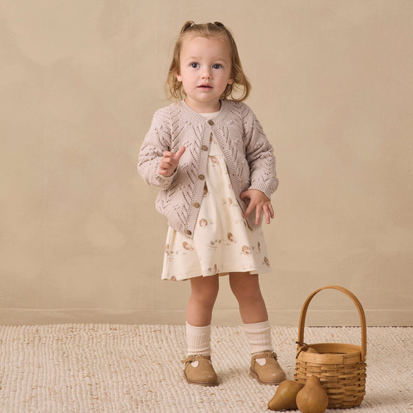 Quincy Mae - Long Sleeve Baby Dress - Turkey