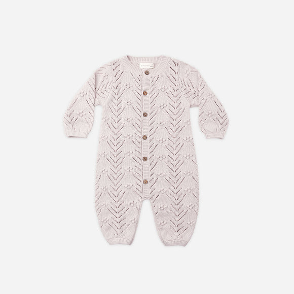 Quincy Mae - Long Sleeve Bubble Romper - Lilac Mist