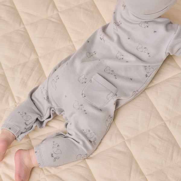Quincy Mae - Long Sleeve Jumpsuit Squirrel