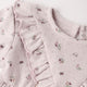 Quincy Mae - Long Sleeve Ruffle V Dress - Heart Ditsy