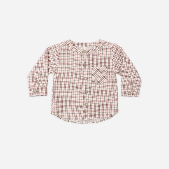Quincy Mae - Milo Shirt - Christmas Plaid