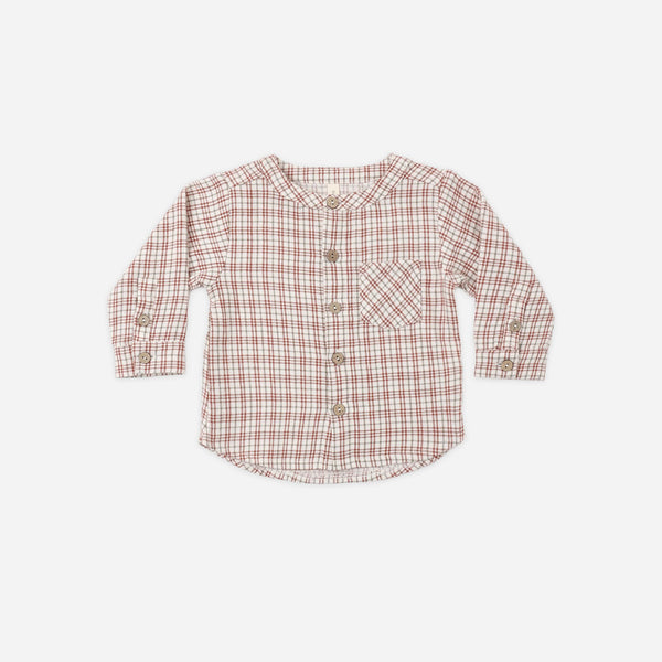 Quincy Mae - Milo Shirt - Christmas Plaid