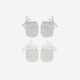 Quincy Mae - No Scratch Mittens, Set of 2 Cloud Stripe, Cloud