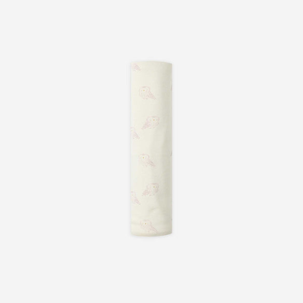 Quincy Mae - Organic Swaddle Blanket - Snow Owl 