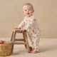 Quincy Mae - Pocketed Woven Jumpsuit - Apples