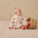 Quincy Mae - Pocketed Woven Jumpsuit - Apples