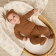 Quincy Mae -Pointelle Wrap Footie - Cinnamon