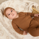 Quincy Mae -Pointelle Wrap Footie - Cinnamon