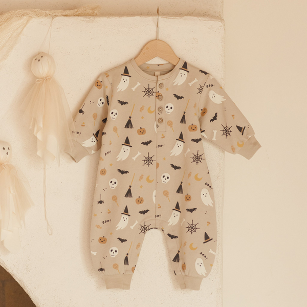 Quincy Mae - Relaxed Fleece Jumpsuit - Halloween