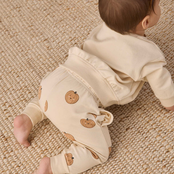 Quincy Mae - Relaxed Fleece Sweatpant - Pumpkins