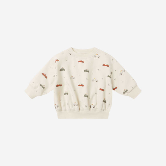 Quincy Mae - Relaxed Fleece Sweatshirt - Cars