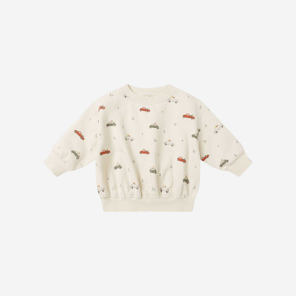 Quincy Mae - Relaxed Fleece Sweatshirt - Cars