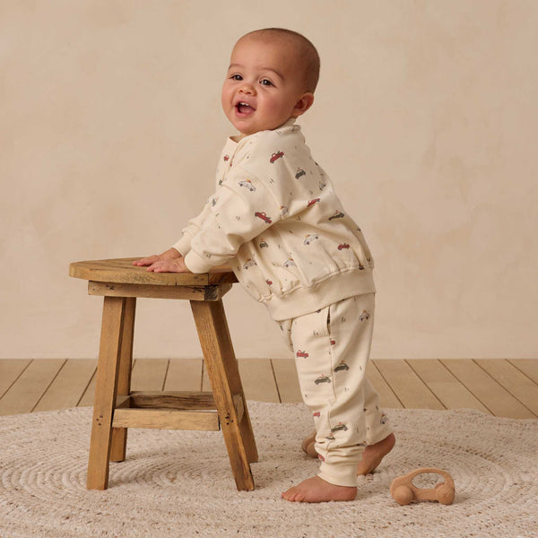 Quincy Mae - Relaxed Fleece Sweatshirt - Cars