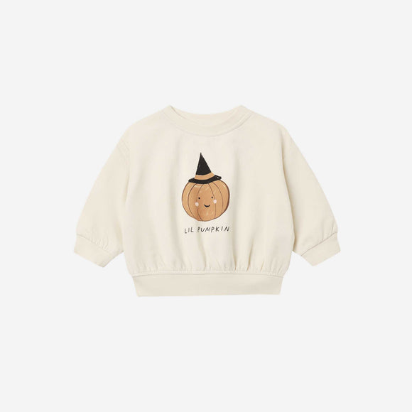Quincy Mae - Relaxed Fleece Sweatshirt - Lil Pumpkin