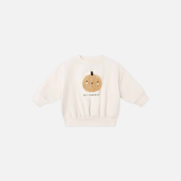 Quincy Mae - Relaxed Fleece Sweatshirt- Pumpkin