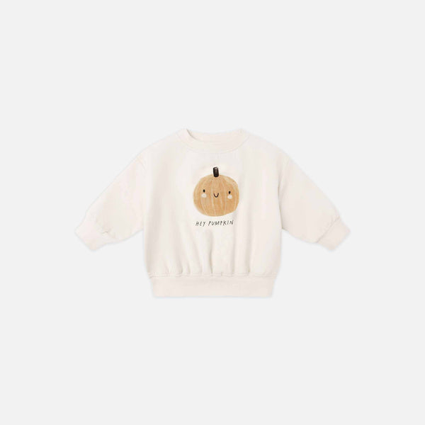 Quincy Mae - Relaxed Fleece Sweatshirt- Pumpkin