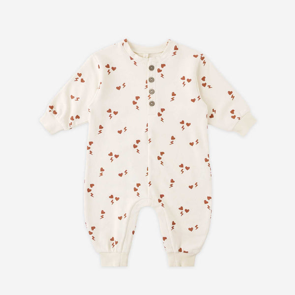 Quincy Mae  - Relaxed Jumpsuit - Electric Heart