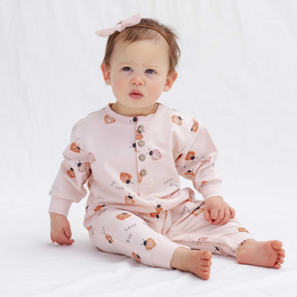 Quincy Mae  - Relaxed Jumpsuit - Love Bug
