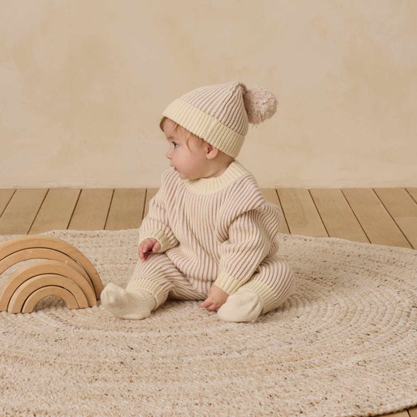 Quincy Mae - Relaxed Knit Sweater - Lilac
