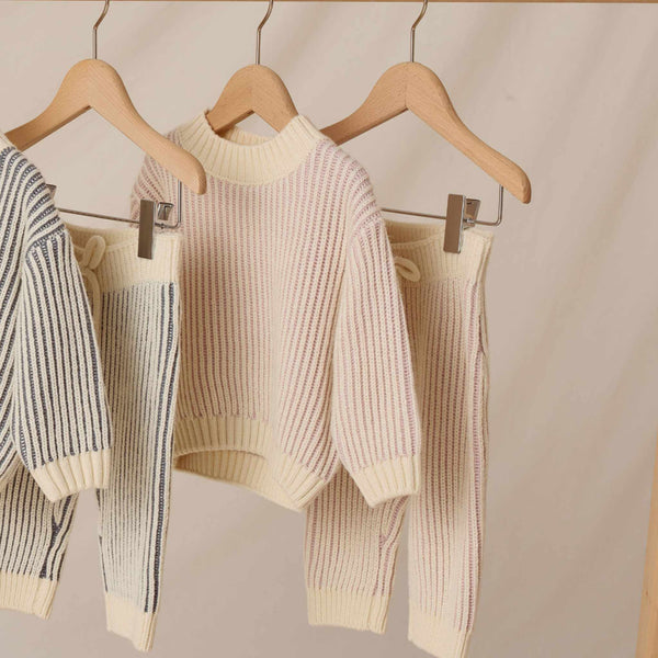 Quincy Mae - Relaxed Knit Sweater - Lilac