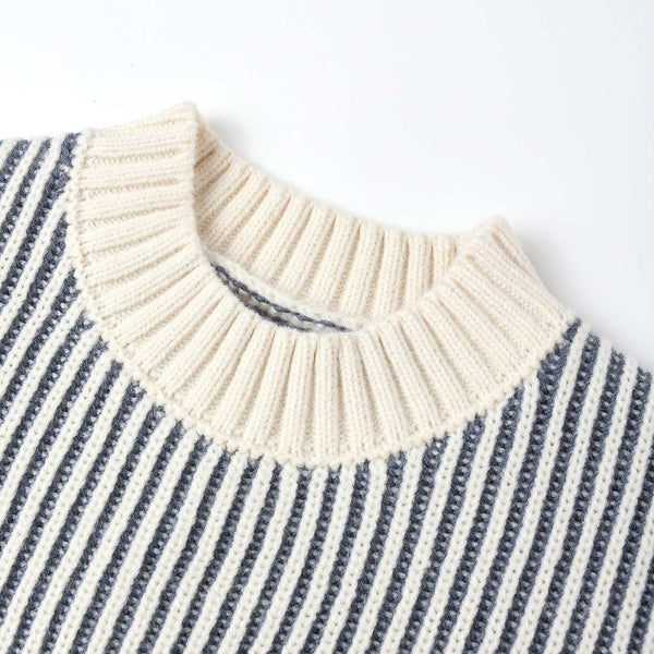 Quincy Mae - Relaxed Knit Sweater - Ocean