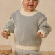 Quincy Mae - Relaxed Knit Sweater - Ocean