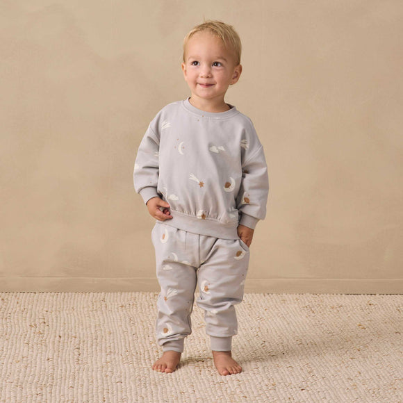 Quincy Mae - Relaxed Sweatshirt Sky Friends