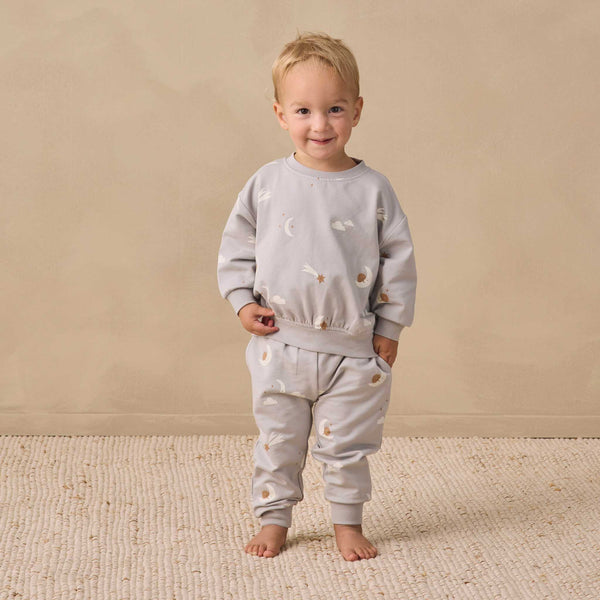 Quincy Mae - Relaxed Sweatshirt Sky Friends