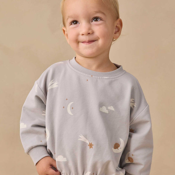 Quincy Mae - Relaxed Sweatshirt Sky Friends