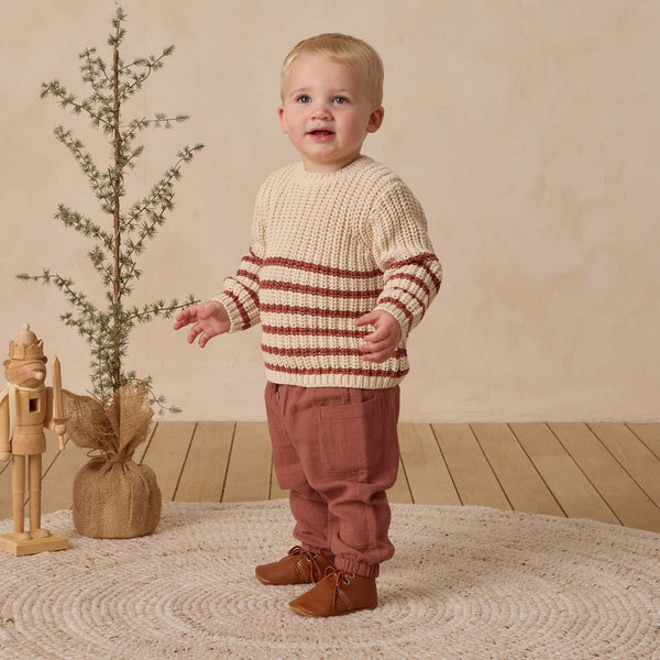 Quincy Mae - Rex Sweater - Cranberry