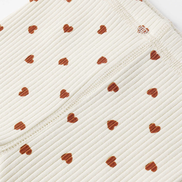 Quincy Mae - Ribbed Legging - Red Heart