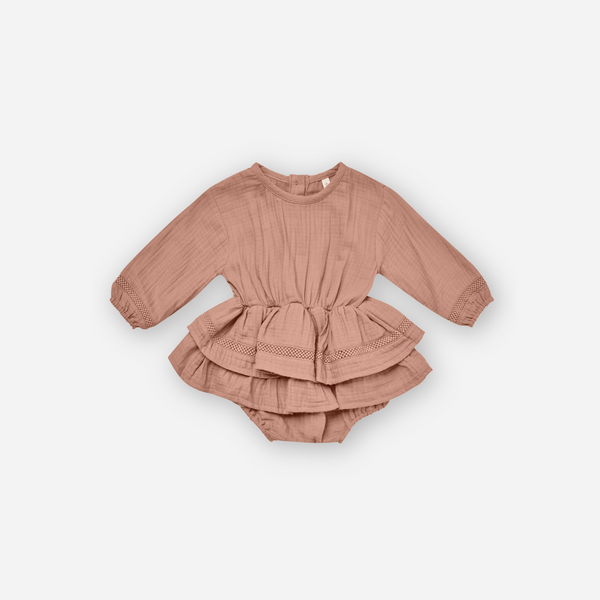 Quincy Mae - Rosie Romper - Rose