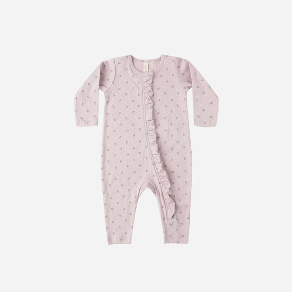 Quincy Mae - Ruffle Jumpsuit - Lilac Ditsy