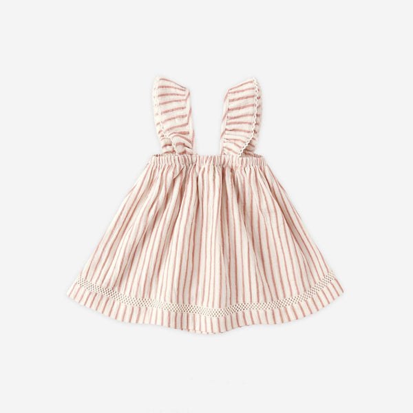 Quincy Mae - Ruffle Tank Dress - Vintage Stripe