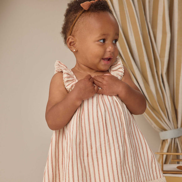Quincy Mae - Ruffle Tank Dress - Vintage Stripe
