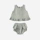 Quincy Mae - Ruffled Tulip Top + Bloomer Set - Sage
