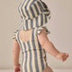Quincy Mae - Scoop Back One-Piece Swimsuit - Retro Ocean Stripe