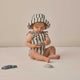 Quincy Mae - Scoop Back One-Piece Swimsuit - Retro Ocean Stripe