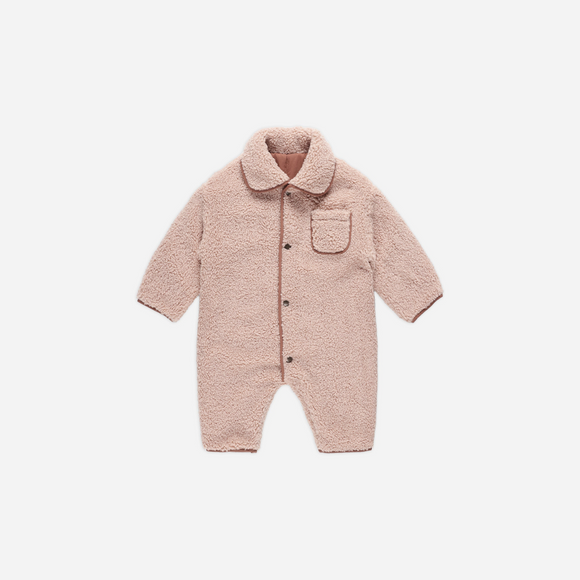 Quincy Mae - Shearling Jumpsuit - Blush