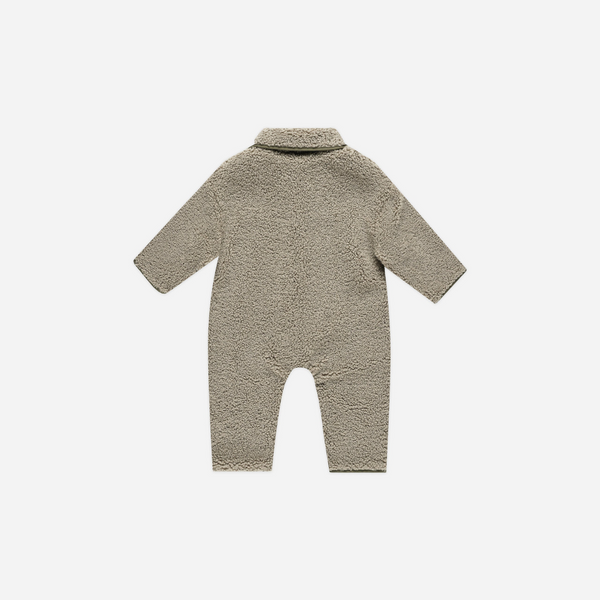 Quincy Mae - Shearling Jumpsuit - Olive