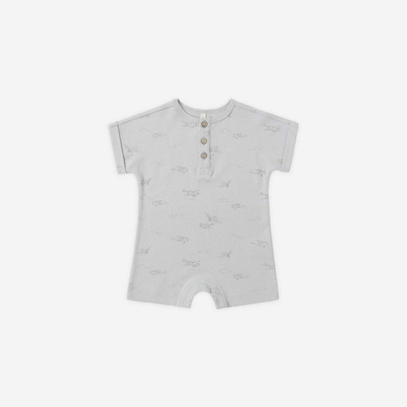 Quincy Mae - Short Sleeve One-Piece - Airplanes