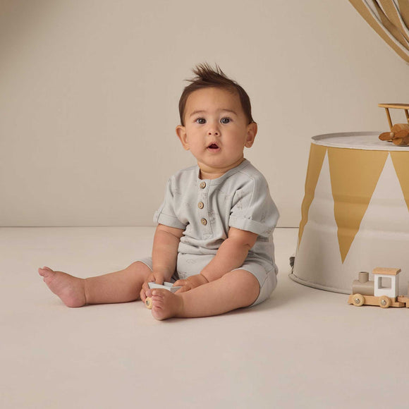 Quincy Mae - Short Sleeve One-Piece - Airplanes